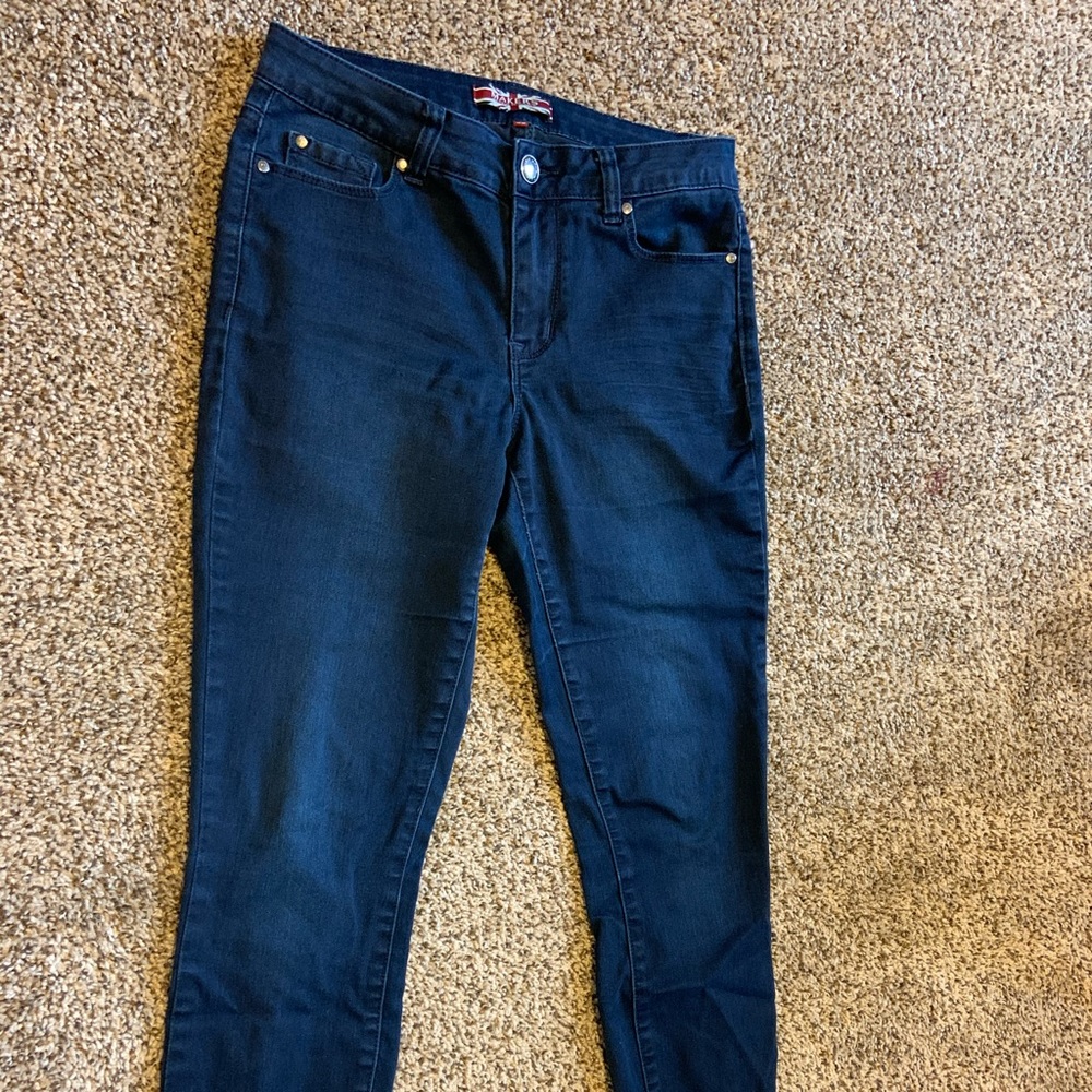 Dark navy skinny jeans